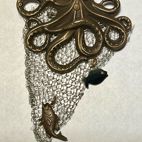 Octopus Brooch by Jan Michaels (SF) Bronze. - Picture 4 of 6